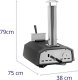 Royal Catering Domowy piec do pizzy opalany drewnem nastawny śr. 33cm 220C Domowy piec do pizzy opalany drewnem nastawny śr. 33cm 220C 5