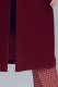 Nife Elegancki bordowy płaszcz dwurzędowy - PL06 (kolor bordo, rozmiar 38) 3