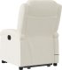 vidaXL Rozkładany fotel masujący, podnoszony, kremowy, aksamitny 4