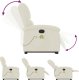 vidaXL Rozkładany fotel masujący, podnoszony, kremowy, aksamitny 6