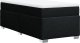 vidaXL Łóżko kontynentalne z materacem, czarne, tkanina, 90x200 cm 9