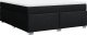 vidaXL Łóżko kontynentalne z materacem, czarne, tkanina 180x200 cm 9