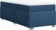 vidaXL Łóżko kontynentalne z materacem, niebieskie, tkanina, 90x200 cm 9