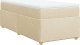 vidaXL Łóżko kontynentalne z materacem, kremowe, tkanina, 90x200 cm 2