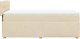 vidaXL Łóżko kontynentalne z materacem, kremowe, tkanina, 90x200 cm 5