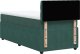 vidaXL Łóżko kontynentalne z materacem, zielone, aksamit, 90x190 cm 10