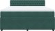 vidaXL Łóżko kontynentalne z materacem, ciemnozielone, 180x200 cm 4