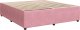 vidaXL Łóżko kontynentalne z materacem, różowe, 180x200 cm, aksamit 6