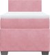 vidaXL Łóżko kontynentalne z materacem, różowe, aksamit, 90x200 cm 6