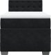 vidaXL Łóżko kontynentalne z materacem, czarne, aksamit 90x200 cm 6
