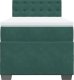 vidaXL Łóżko kontynentalne z materacem, zielone, aksamit, 90x200 cm 6