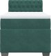 vidaXL Łóżko kontynentalne z materacem, zielone, aksamit, 90x200 cm 6