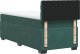 vidaXL Łóżko kontynentalne z materacem, zielone, aksamit, 90x200 cm 8