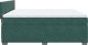 vidaXL Łóżko kontynentalne z materacem, ciemnozielone, 180x200 cm 7