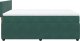 vidaXL Łóżko kontynentalne z materacem, ciemnozielone, 140x200 cm 7