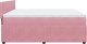 vidaXL Łóżko kontynentalne z materacem, różowe, 180x200 cm, aksamit 7