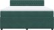 vidaXL Łóżko kontynentalne z materacem, ciemnozielone, 180x200 cm 6