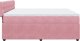 vidaXL Łóżko kontynentalne z materacem, różowe, 180x200 cm, aksamit 7