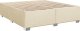 vidaXL Łóżko kontynentalne z materacem, kremowe, tkanina, 180x200 cm 5