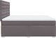 vidaXL Łóżko kontynentalne z materacem szare 180x200 cm 9