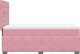vidaXL Łóżko kontynentalne z materacem, różowe, aksamit, 90x200 cm 9