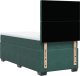 vidaXL Łóżko kontynentalne z materacem, zielone, aksamit, 90x200 cm 10