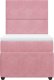 vidaXL Łóżko kontynentalne z materacem, różowe, aksamit, 90x190 cm 4