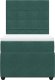 vidaXL Łóżko kontynentalne z materacem, zielone, aksamit, 90x190 cm 4