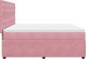 vidaXL Łóżko kontynentalne z materacem, różowe, 180x200 cm, aksamit 5
