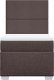 vidaXL Łóżko kontynentalne z materacem, brązowe, tkanina, 90x200 cm 6