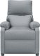 vidaXL Fotel masujący, jasnoszary, obity tkaniną 4