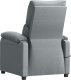 vidaXL Fotel masujący, jasnoszary, obity tkaniną 6