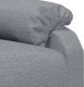 vidaXL Fotel masujący, jasnoszary, obity tkaniną 8