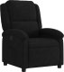 vidaXL Fotel rozkładany, czarny, obity aksamitem 2