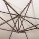 Springos Parasol ogrodowy 440 cm z pokrowcem duży na wysięgniku na balkon, taras ecru UNIWERSALNY 19