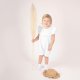 NICOL Rampers pajac letni dla dziewczynki biały Muślin Nicol 62 1