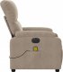 vidaXL vidaXL Rozkładany fotel elektryczny, masujący, kolor taupe, mikrofibra 9