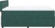 vidaXL vidaXL Łóżko kontynentalne z materacem, ciemnozielone, 140x200 cm 6