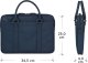 Torba dbramante Stelvio Slim Bag Pure - Torba na laptopa 14" ze skóry licowej, granatowy 12