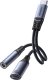 Adapter USB Joyroom SY-C02 USB-C - USB-C + Jack 3.5mm Czarny  (6956116773861) 1