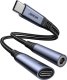 Adapter USB Joyroom SY-C02 USB-C - USB-C + Jack 3.5mm Czarny  (6956116773861) 7