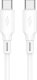 Kabel USB Jellico USB-C - USB-C 1 m Biały (6974929203504) 1