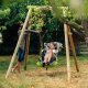 Huśtawka Małpiszon Leżak huśtawka do ogrodu 160 cm  Plum Play czarno-zielony 1