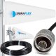 Heckermann Zestaw Wzmacniacz Egsm/Dcs Ls-Eg11 Agc + T1 20Dbi 10M + 4X Grzybek Brand 10