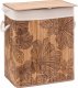 Kosz na pranie 5five Kosz na pranie BAMBOO z motywem kwiatów, 60 l 1