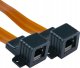 Kabel DPM Przewód RJ45 podokienny ultra slim, 29,5 cm, pomarańczowy 3