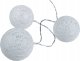 DPM Girlanda LED, 12 x cotton balls, białe,  2 x AA, 1,5 m 2