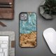 BeWood Etui Bewood Unique Uran z drewna i żywicy na iPhone 15 Plus - niebiesko-białe 1
