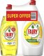 Fairy Płyn do mycia naczyń FAIRY Extra+ Cytrusy 650ml + Fairy Cytryna 900ml 1