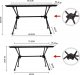 Naturehike Stolik turystyczny aluminium folding table ft11 cnh22ju037-black NATUREHIKE 1